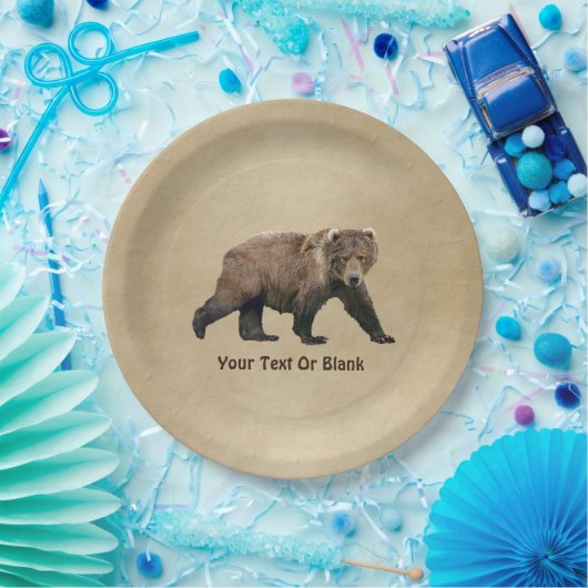 Kodiak Bear Pappteller (Party)