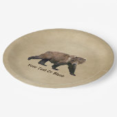 Kodiak Bear Pappteller (Schrägansicht)