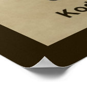 Kodiak Bear Poster (Ecke)