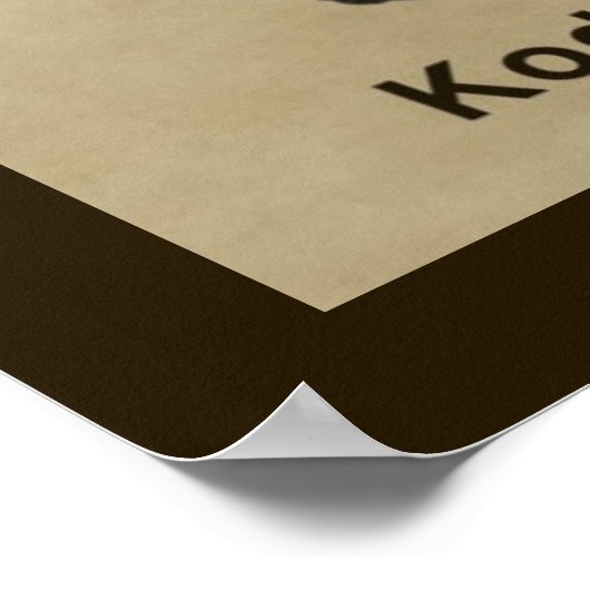 Kodiak Bear Poster (Ecke)