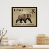Kodiak Bear Poster (Küche)
