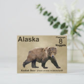 Kodiak Bear Postkarte (Stehend Vorderseite)
