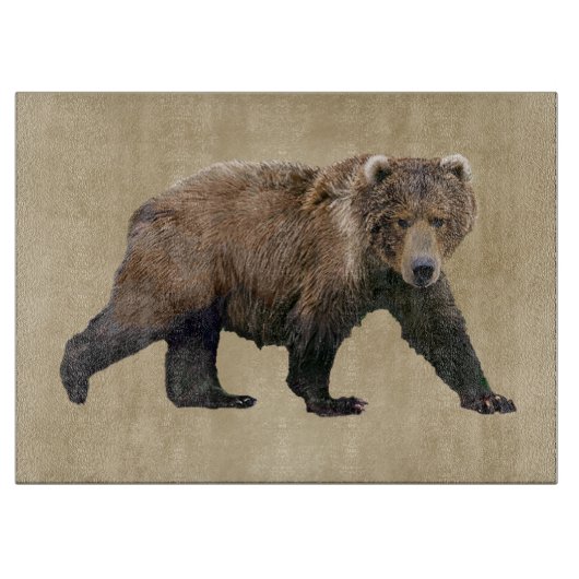 Kodiak Bear Schneidebrett (Vorderseite)
