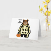 Kodiak Brown Bar Halloween Trick oder Treat Karte (Gelbe Blume)