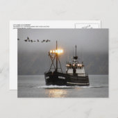 Kodiak, Crab Boat im niederländischen Hafen, Alask Postkarte (Vorne/Hinten)