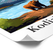Kodiak Insel Alaska Reisebericht Poster (Ecke)