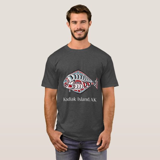 Kodiak Island Alaska Ureinwohner T-Shirt (Vorne ganz)