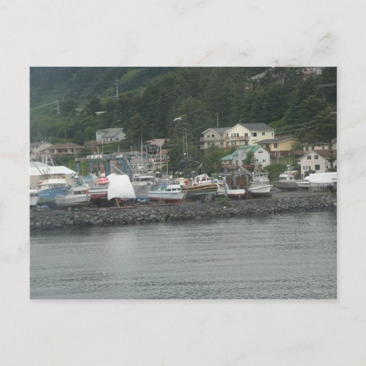 Kodiak Island Fischerboote Postkarte (Vorderseite)