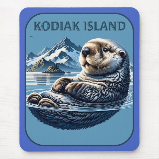 Kodiak Island Sea Otter Alaska Mousepad (Vorne)