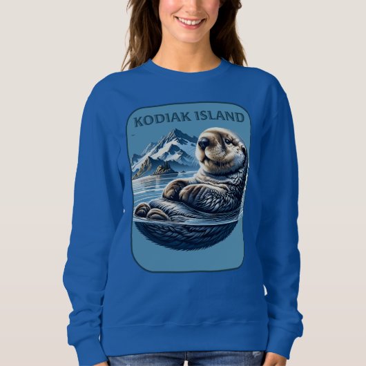 Kodiak Island Sea Otter Alaska Sweatshirt (Vorderseite)
