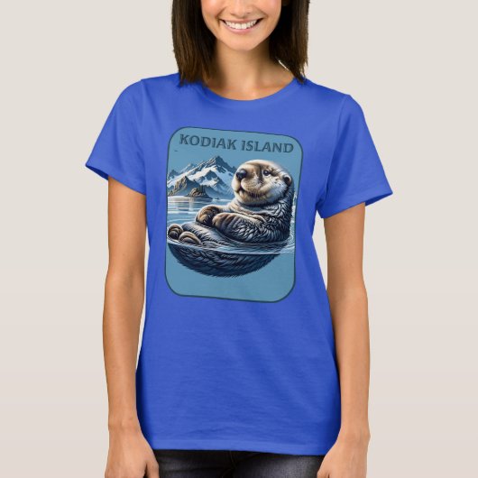 Kodiak Island Sea Otter Alaska T-Shirt (Vorderseite)