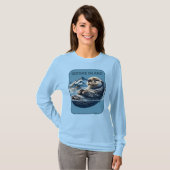 Kodiak Island Sea Otter Alaska T-Shirt (Vorne ganz)