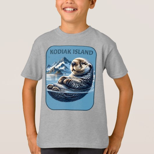 Kodiak Island Sea Otter Alaska T-Shirt (Vorderseite)