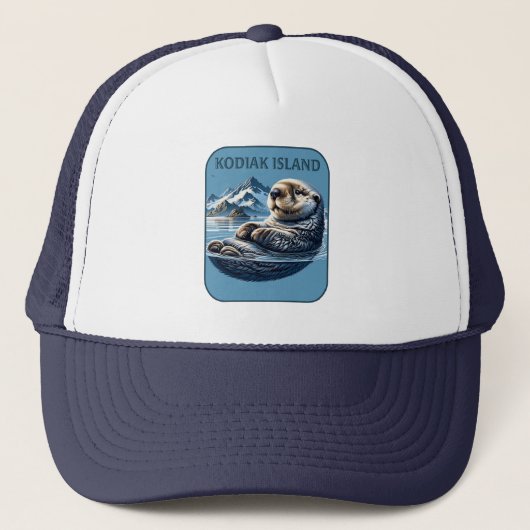 Kodiak Island Sea Otter Alaska Truckerkappe (Vorderseite)