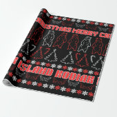 Kodiak Island Ugly Christmas Sweater Wrapping Papp Geschenkpapier (Ungerollt)