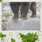 Kodiakbär Geschirrtuch (Gefaltet)