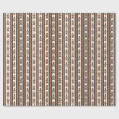 Kodiakbär-Streifen Geschenkpapier (Flach)