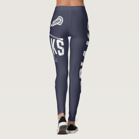 KodiakLacrosse - blaue Leggings (Rückseite)