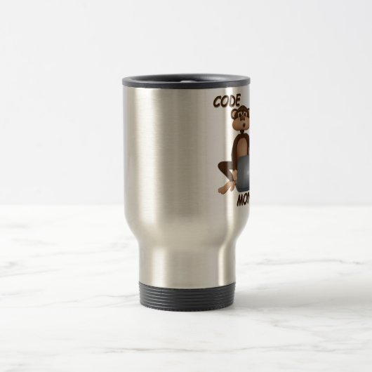 Kodieren Sie Affen Reisebecher (Mittel)