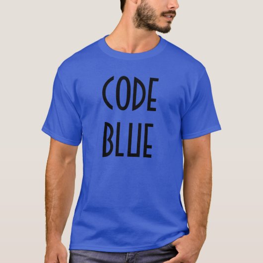 "Kodieren Sie blauen" T - Shirt (Vorderseite)