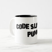 Kodieren Sie das Umschlingen des Punks Zweifarbige Tasse (Vorderseite Links)