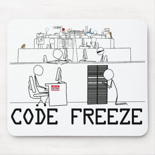 Kodieren Sie Frost-Mausunterlage Mousepad (Vorne)