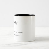Kodieren Sie ist Poesie Zweifarbige Tasse (Mittel)