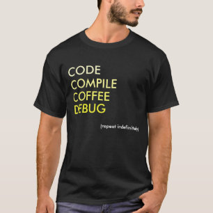 Kodieren Sie kompilieren Kaffee ausprüfen T - T-Shirt