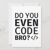 Kodieren Sie sogar Banner? Dankeskarte (Vorderseite)