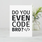 Kodieren Sie sogar Banner? Dankeskarte (Stehend Vorderseite)