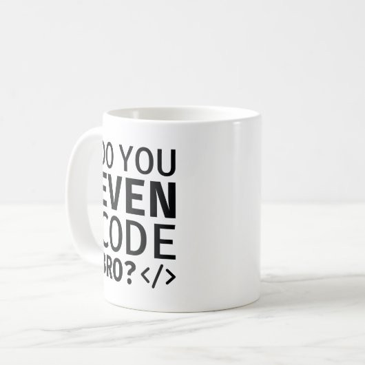 Kodieren Sie sogar Banner? Kaffeetasse (Vorderseite Links)