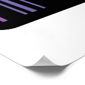 Kodierte Farben – Barcode-Kunst Poster (Ecke)