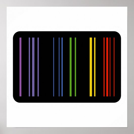 Kodierte Farben – Barcode-Kunst Poster (Vorne)