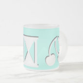 Kodierte Meldung? Mattierte Tasse (VorderseiteRechts)