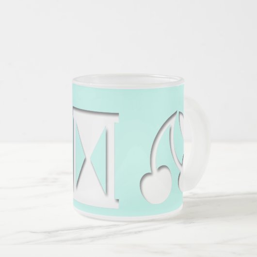 Kodierte Meldung? Mattierte Tasse (VorderseiteRechts)