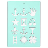 Kodierte Meldung? Summer Clipboard Klemmbrett (Rückseite)