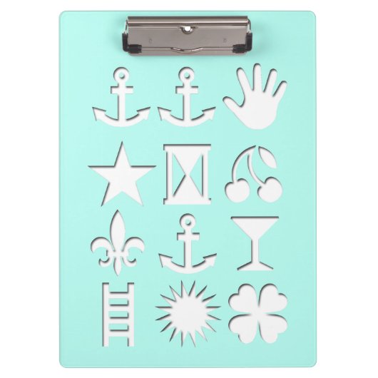 Kodierte Meldung? Summer Clipboard Klemmbrett (Vorderseite)