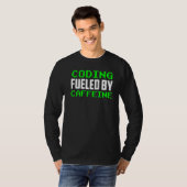 Kodierung durch Koffein-Redewendungen Coder-Code-P T-Shirt (Vorne ganz)