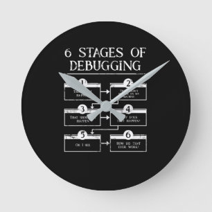 Kodierung von 6 Bühnen Runde Wanduhr