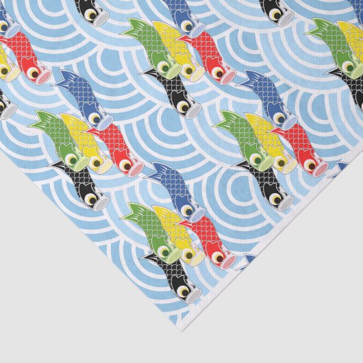 Kodomo-no-hi Carp Streamers Seidenpapier (Ausschnitt)