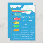 Kodomo-no-hi Koinobori Carp Einladung (Vorne/Hinten)