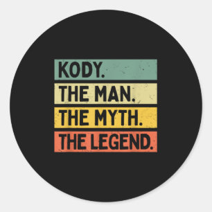 Kody, der Mann, der Mythos, die Legende, ist ein F Runder Aufkleber