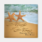 Kody & Kris Starfish Ehepaare NAMES IN SAND Magnet (Vorne)