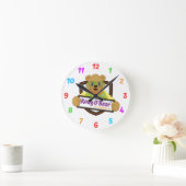 Kody O'Bear Wall Clock Runde Wanduhr (Zuhause)