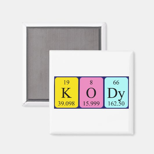 Kody Periodenmagnet Magnet (Vorderseite/Rückseite)