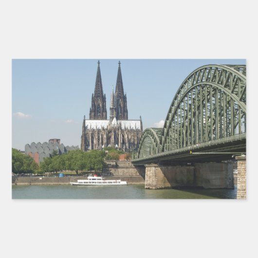 Koeln (Köln) in Deutschland Rechteckiger Aufkleber (Vorderseite)