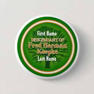 Koepke Wiedersehen-Nachkomme-Button - Fred Herman Button