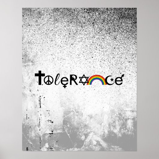 KOEXISTE MIT TOLERANZ -.pnng Poster (Vorne)