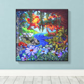 Koexistenz Leinwanddruck (Insitu (Holzboden))