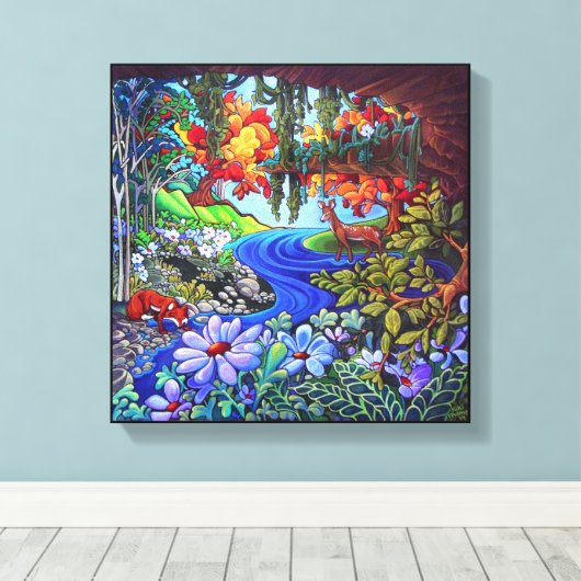 Koexistenz Leinwanddruck (Insitu (Holzboden))